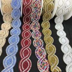 Bling Beaded Rhinestone Ribbon Trim Wholesale