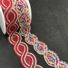 Bling Beaded Rhinestone Ribbon Trim Wholesale