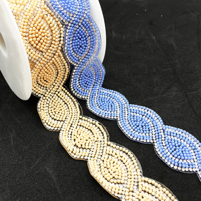 Bling Beaded Rhinestone Ribbon Trim Wholesale