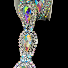 Bling Drop Shaped Gem Trim Iron On Clothes Shoes Supplier