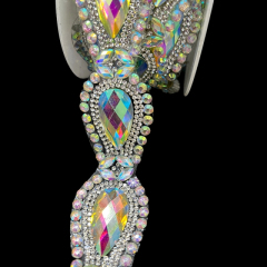 Bling Drop Shaped Gem Trim Iron On Clothes Shoes Supplier