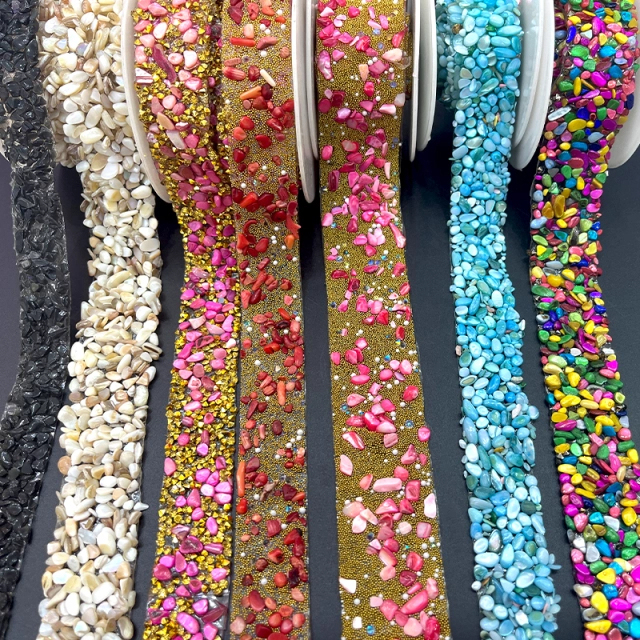 Colorful Resin Diamond Beaded Trim Manufacturer