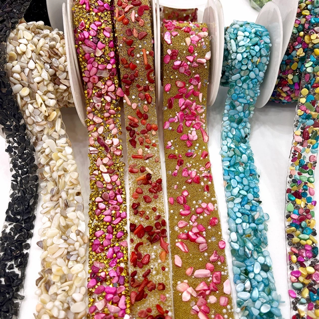 Colorful Resin Diamond Beaded Trim Manufacturer