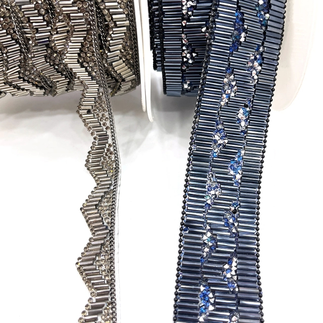 Diamante Beaded Chain Trim Custom
