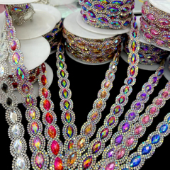 Horse Eyes Shaped Gemstone Trim for Clothes Bag Decor Manufacturer
