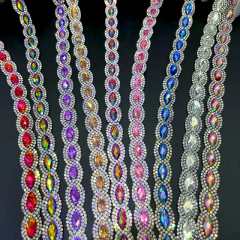 Horse Eyes Shaped Gemstone Trim for Clothes Bag Decor Manufacturer