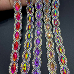 Horse Eyes Shaped Gemstone Trim for Clothes Bag Decor Manufacturer