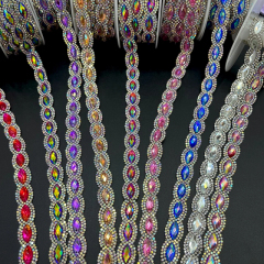 Horse Eyes Shaped Gemstone Trim for Clothes Bag Decor Manufacturer