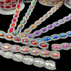 Horse Eyes Shaped Gemstone Trim for Clothes Bag Decor Manufacturer