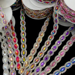 Horse Eyes Shaped Gemstone Trim for Clothes Bag Decor Manufacturer