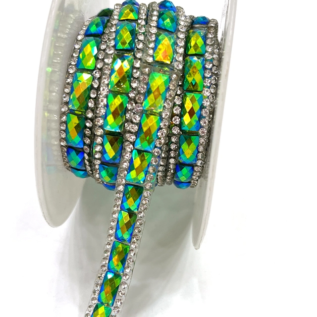 Luxury Rhinestone Applique Trim Iron On Apparel Exporter