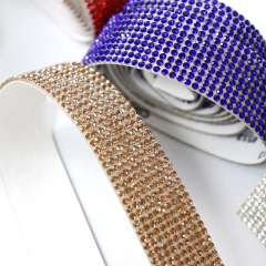 Multi Colors Rhinestone Adhesive Tape Trimming Factory