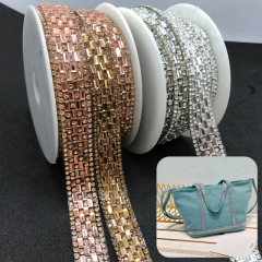 Rose Gold Glass Rhinestone Trimming Factory