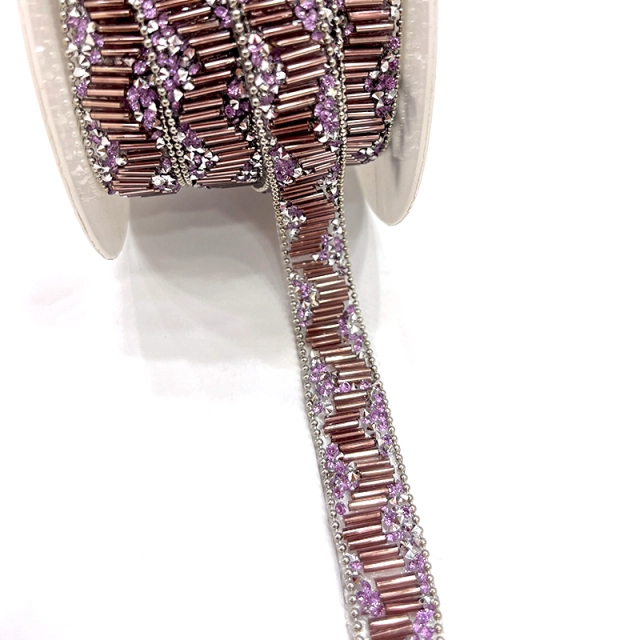 Shiny Crystal Beaded Trim By The Yard Factory