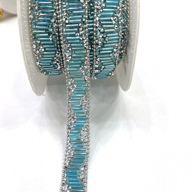 Shiny Crystal Beaded Trim By The Yard Factory