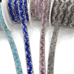 Shiny Crystal Beaded Trim By The Yard Factory
