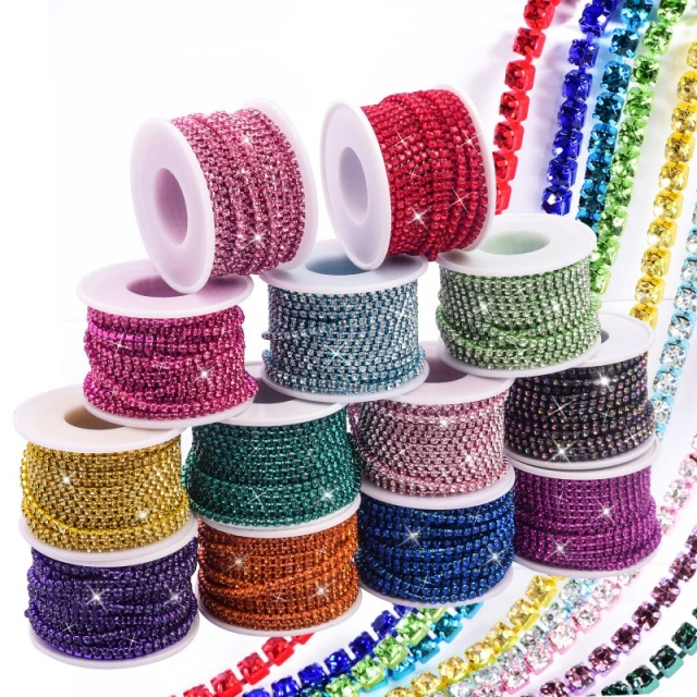 Multi Color Rhinestone Cup Chain Wholesale