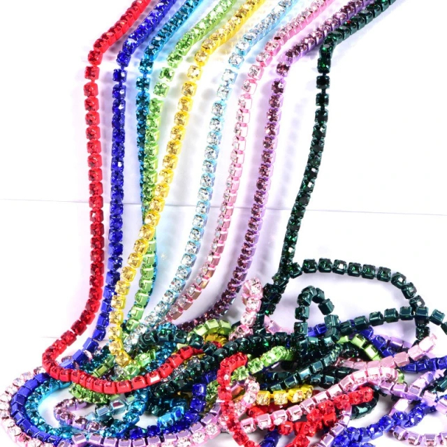 Multi Color Rhinestone Cup Chain Wholesale