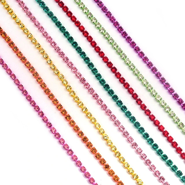 Multi Color Rhinestone Cup Chain Wholesale