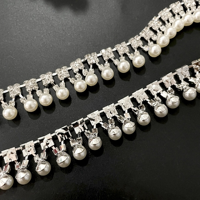 Pearl Pendant Rhinestone Chain Supplier