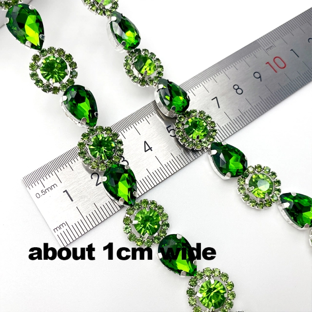 Solid Color Rhinestone Cup Chain Custom