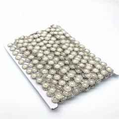Flower Shaped Pearl Rhinestone Chain Exporter