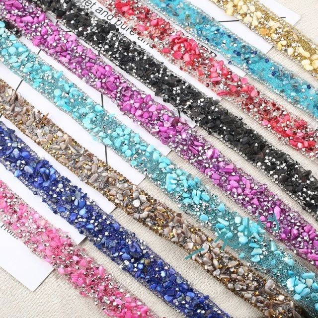 Self Adhesive Crystal Resin Ribbon Trimming Wholesale