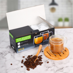 Double Wall Glass Coffee Mugs 10oz | CnGlass