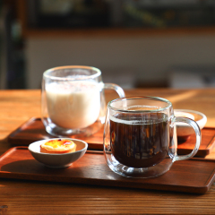 Double Wall Glass Coffee Mugs 10oz | CnGlass