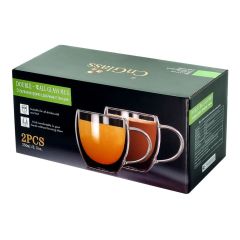 Double Wall Insulated Glass Mugs - 150ml (B43) & 250ml (B42) &350ml (B50) | GnGlass