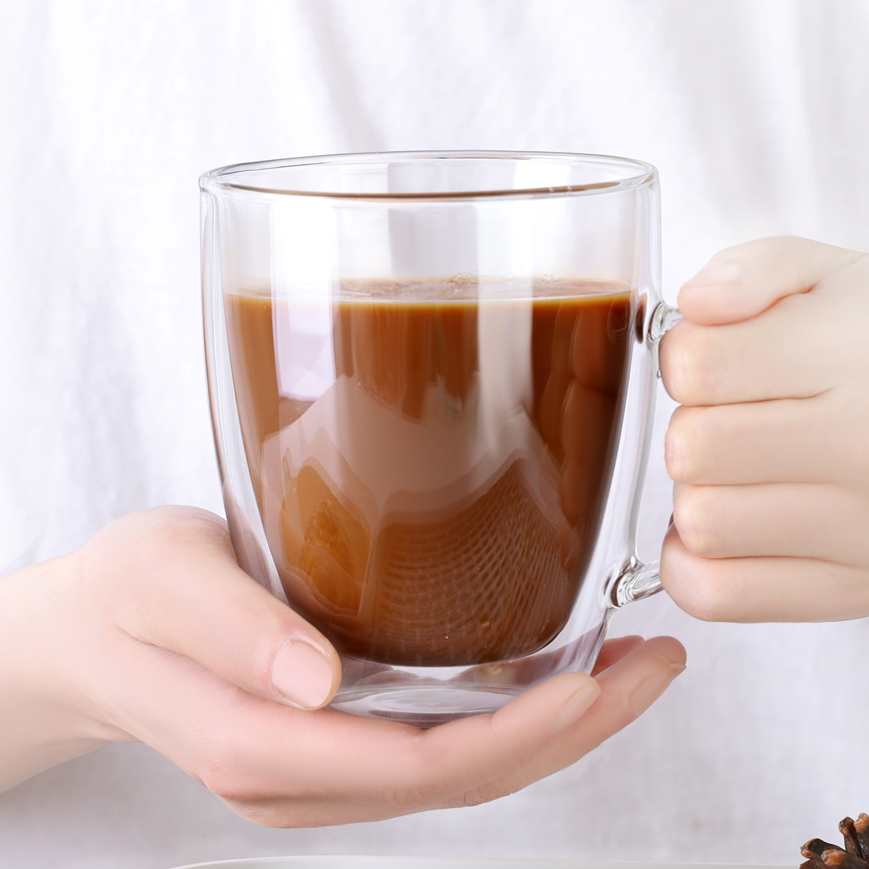CnGlass- Double Wall Insulated Glass Coffee Mugs