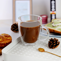 CnGlass- Double Wall Insulated Glass Coffee Mugs