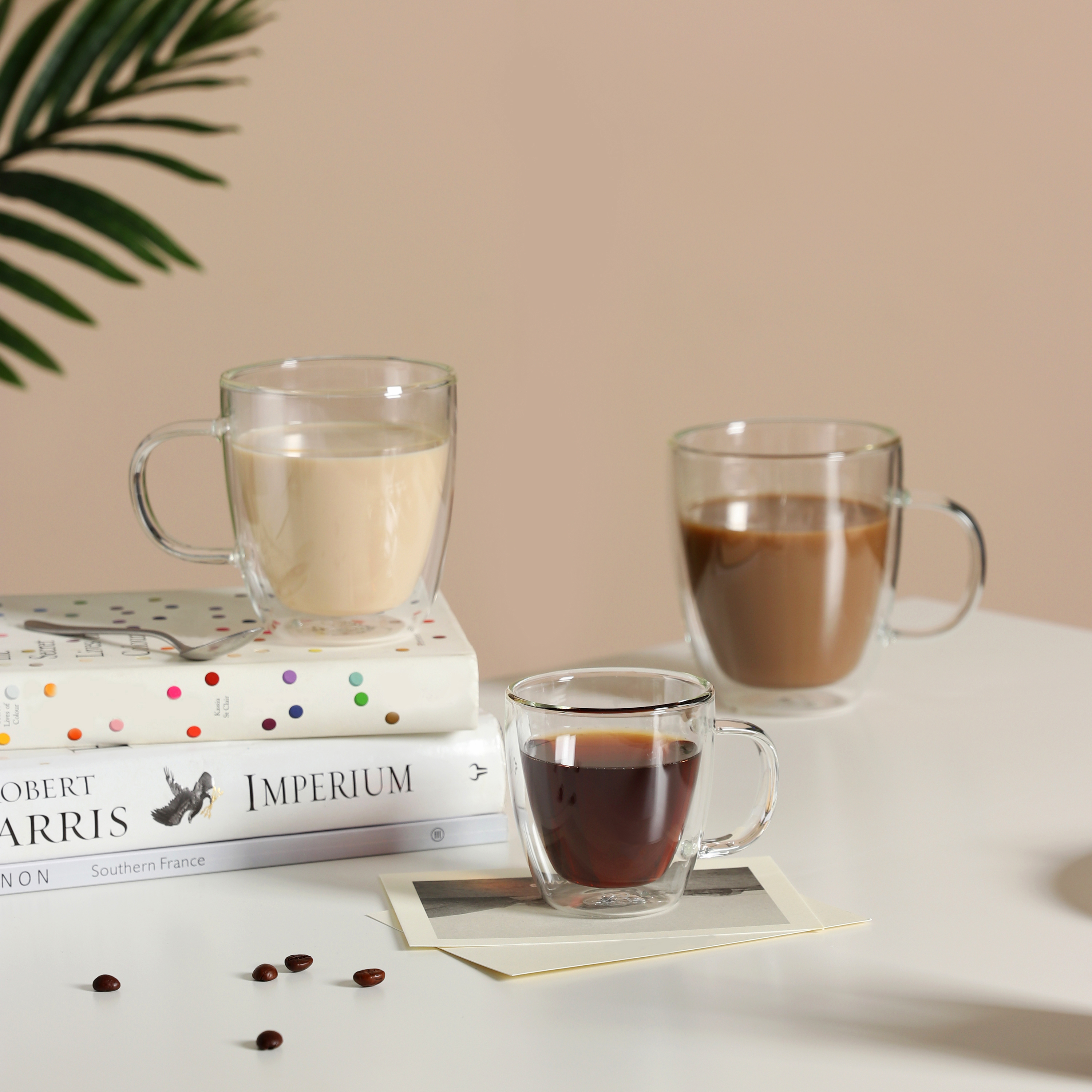 CnGlass- Double Wall Insulated Glass Coffee Mugs