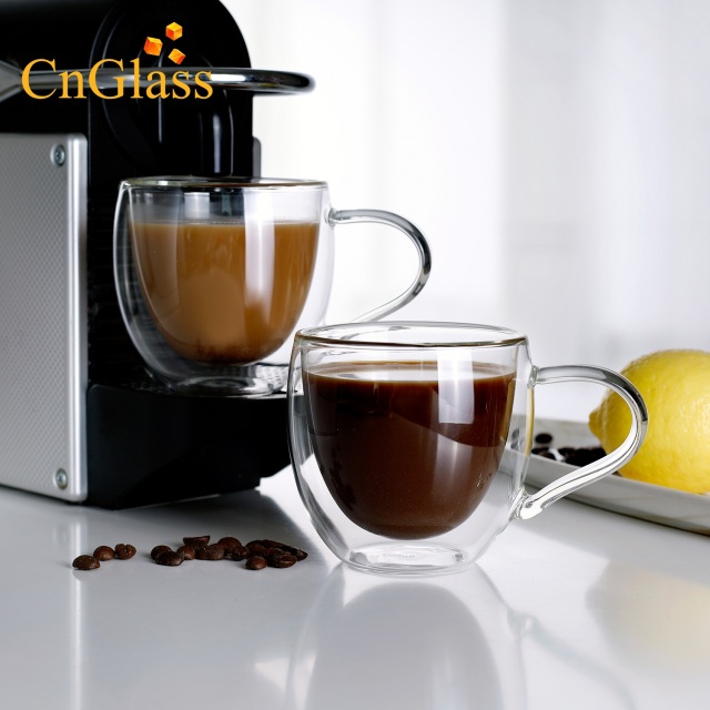 Classic Glass Mug with Handle - 280ml (B10) | GnGlass