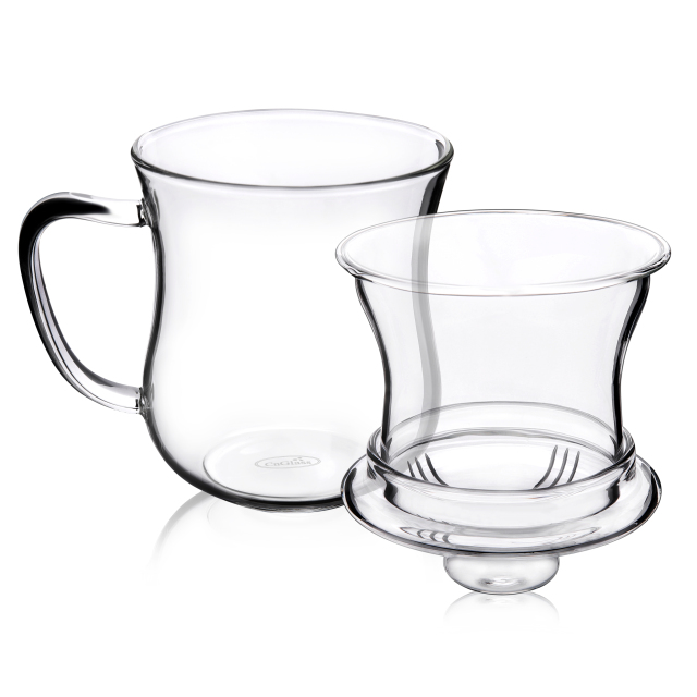 All-Glass Mug with Glass Lid & Infuser - 300ml (B20) | GnGlass