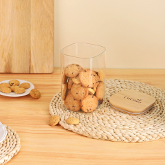 Airtight Glass Storage Jars with Bamboo Lid - 4 Sizes (700ml to 2100ml) | GnGlass