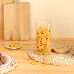 Airtight Glass Storage Jars with Bamboo Lid - 4 Sizes (700ml to 2100ml) | GnGlass