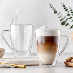 Klassische Glas-Tasse mit Henkel – 320ml (B11) | GnGlass
