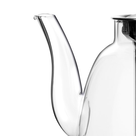 Большой стеклянный чайник с крышкой и фильтром из нержавеющей стали - 1100мл (H22) | GnGlass