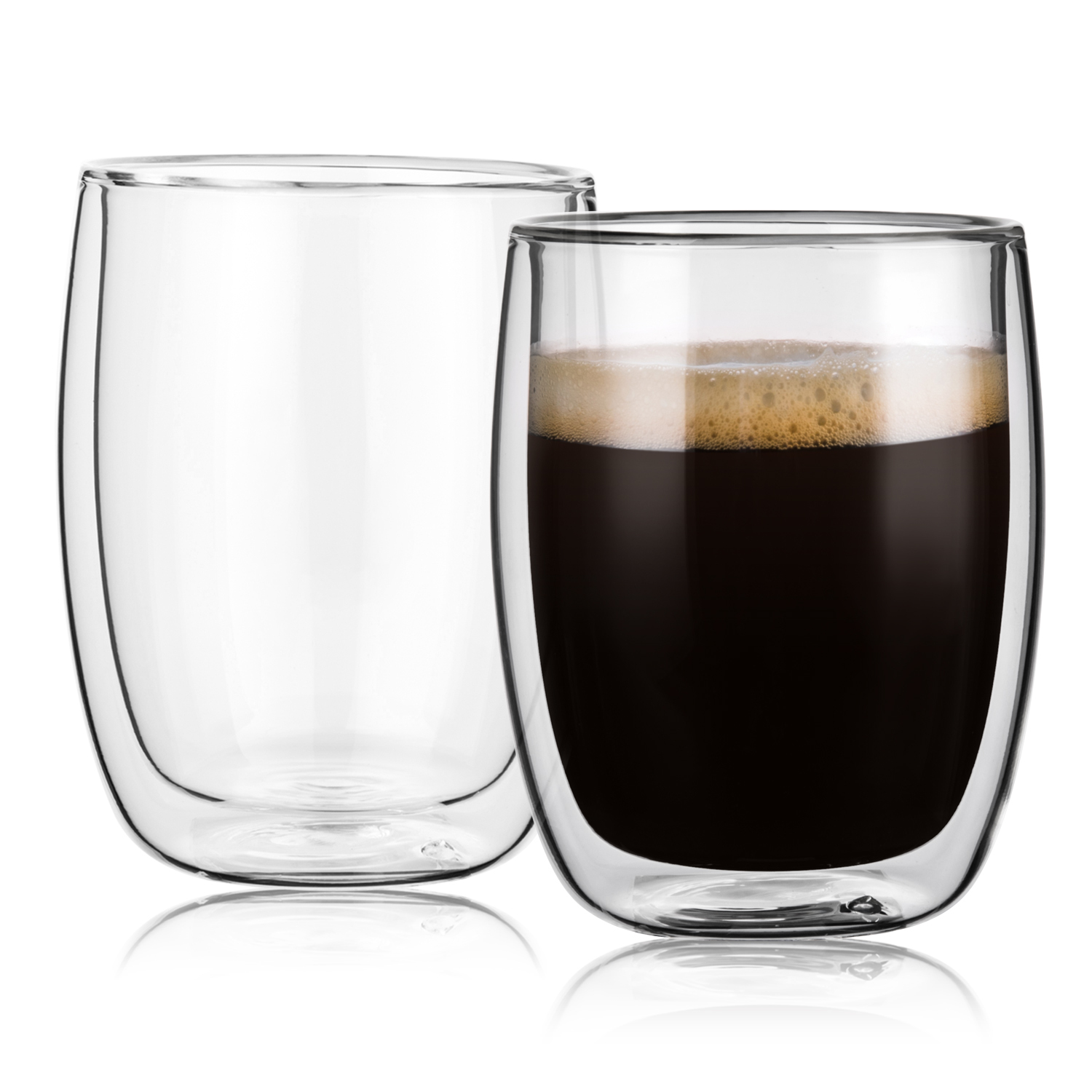 Curved Glass Tumbler without Handle - 250ml (B21) | GnGlass