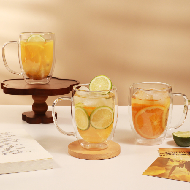 Double Wall Glass Coffee Mug – 350ml /12oz ( B46) | GnGlass