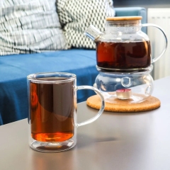 Double Wall Insulated Glass Mug – 380ml /13oz（ B30) | CnGlass