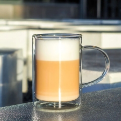 Double Wall Insulated Glass Mug – 380ml /13oz（ B30) | CnGlass