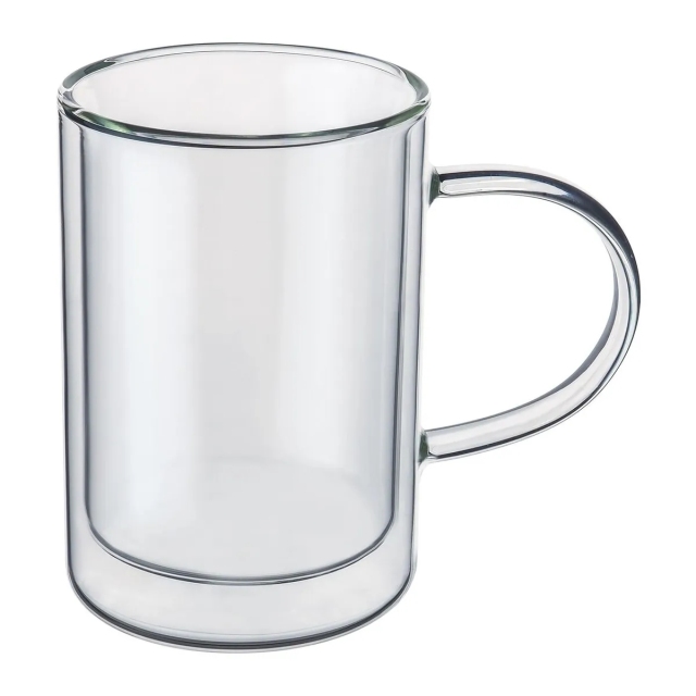 Double Wall Insulated Glass Mug – 380ml /13oz（ B30) | CnGlass