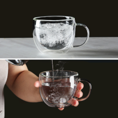 Double Wall Insulated Glass Mug – 240ml (8.1oz, B6) | GnGlass
