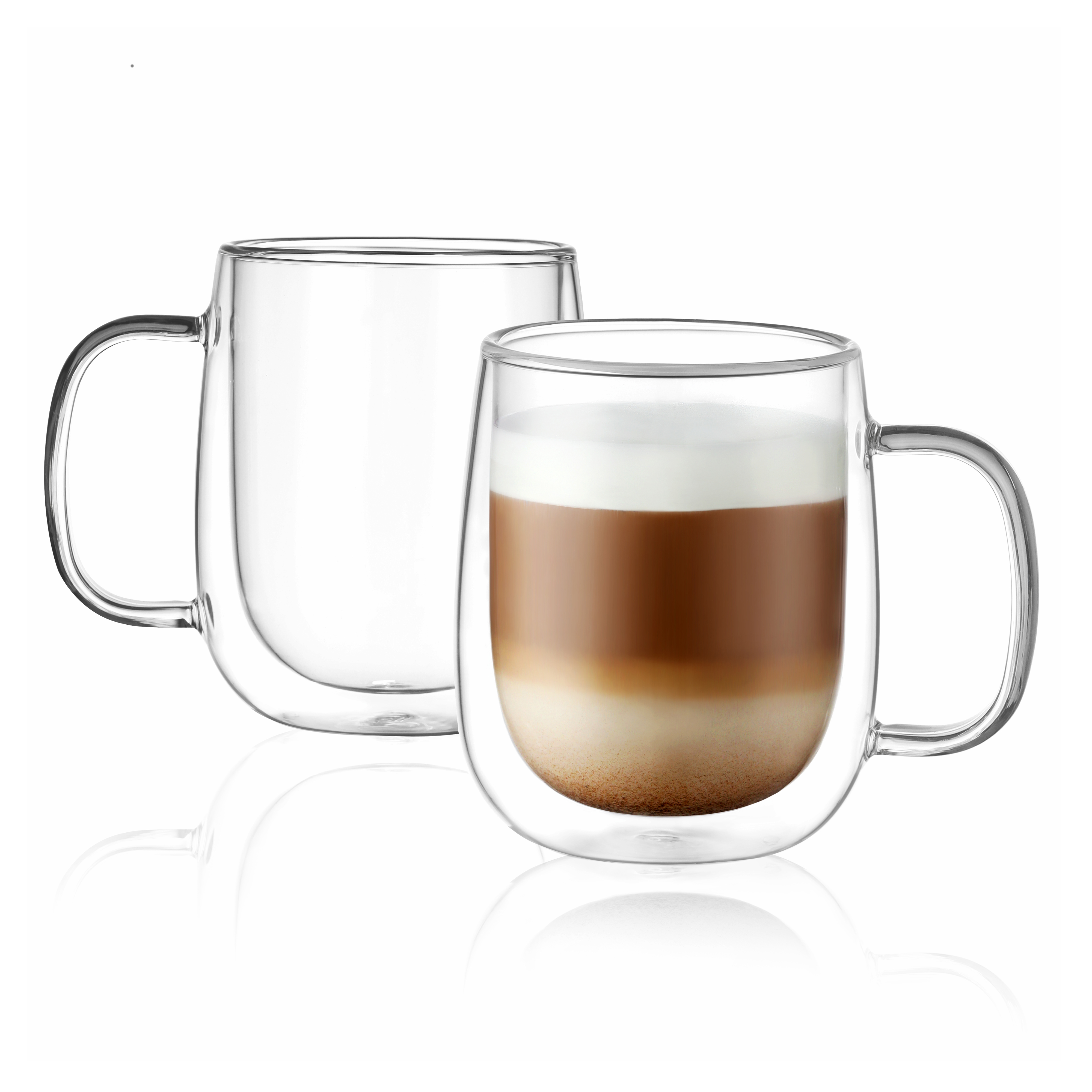 Double Wall Insulated Glass Mugs – 355ml (B3) & 450ml (B2) | GnGlass