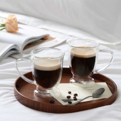 Double Wall Heat Resistant Glass Mug – 280ml (9.5oz, B32) | CnGlass