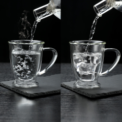 Double Wall Heat Resistant Glass Mug – 280ml (9.5oz, B32) | CnGlass