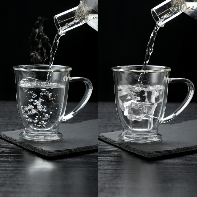 Double Wall Heat Resistant Glass Mug – 280ml (9.5oz, B32) | CnGlass