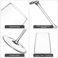 Crystal Stem Wine Glass – 450ml / 18oz | CnGlass